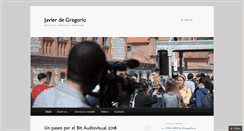 Desktop Screenshot of javierdegregorio.com